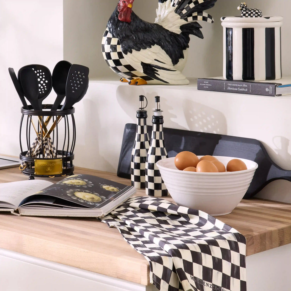 Rosy Check Farmhouse Oil Cruet