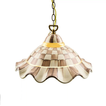 Courtly Check Medium Ceramic Pendant Lamp