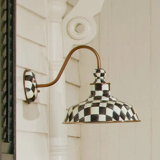 Courtly Check 12" Barn Sconce