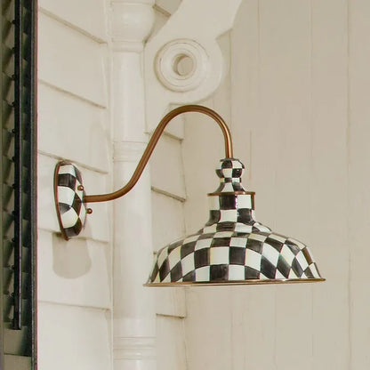 Courtly Check 12" Barn Sconce