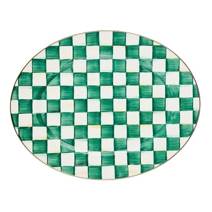 Courtly Check Small Oval Platter