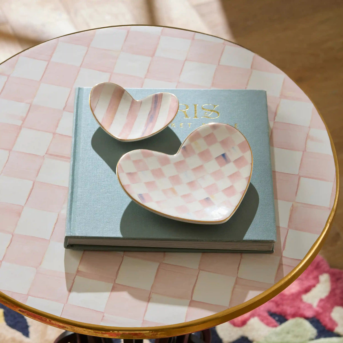 Courtly Heart Trinket Dishes, Set of 2