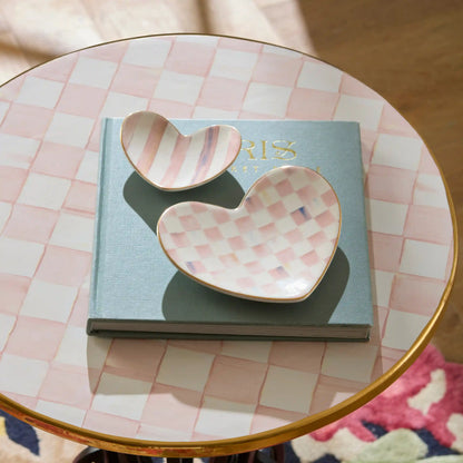 Courtly Heart Trinket Dishes, Set of 2