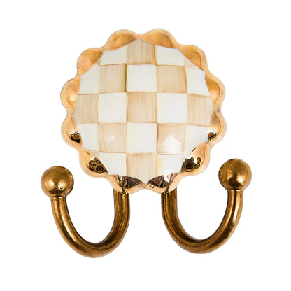 Violet Check Wall Hook