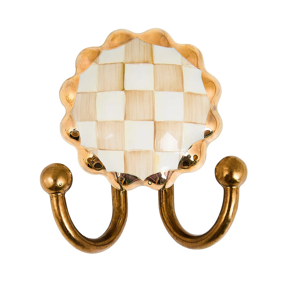 Courtly Check Round Hook