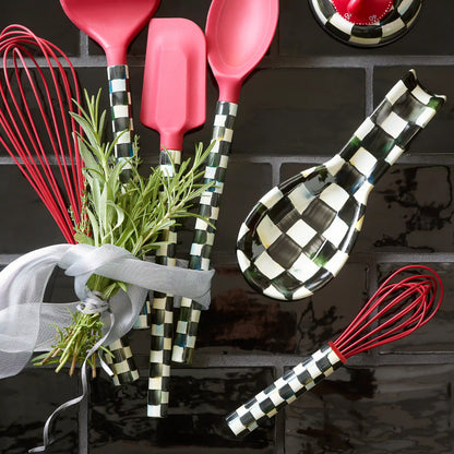 Emerald Check Spoon Rest