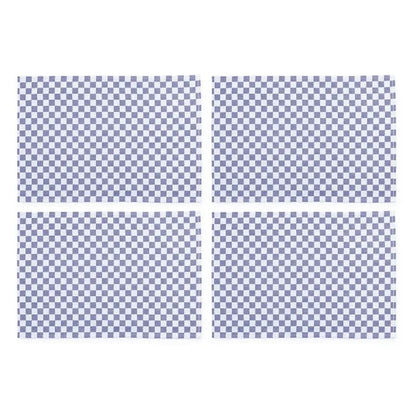 Indigo Check Placemat, Set of 4