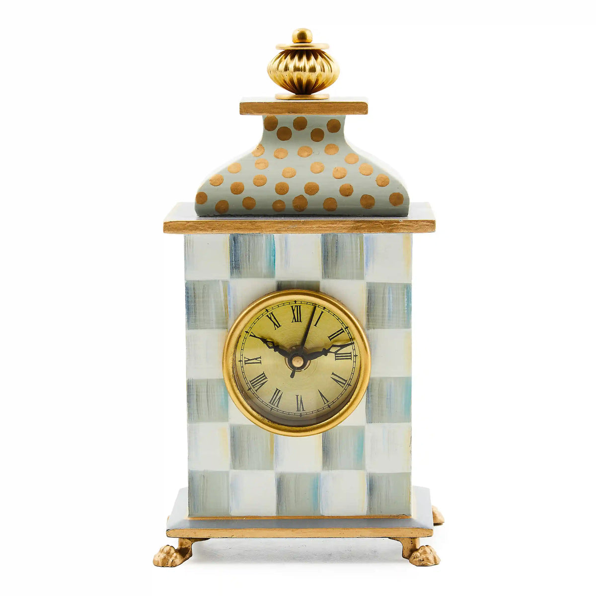Royal Check Desk Clock