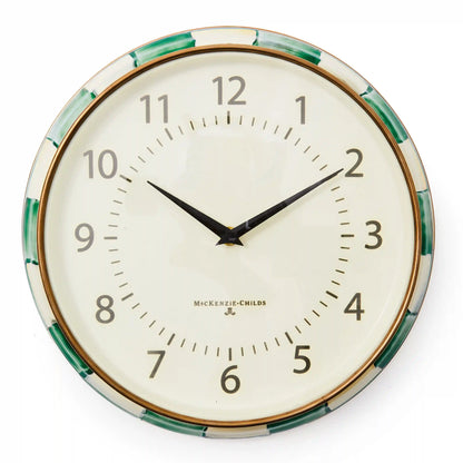 Sterling Check School Wall Clock