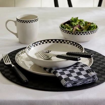 Courtly Check Everyday Bowls, Set of 4