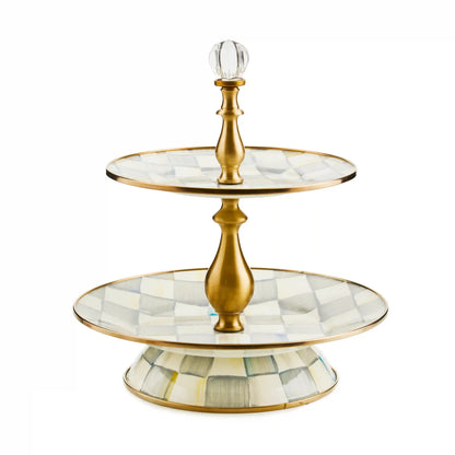 Courtly Check Two Tier Sweet Stand