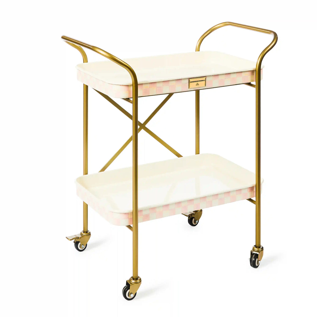 Courtly Check 2-Tier Kitchen Cart