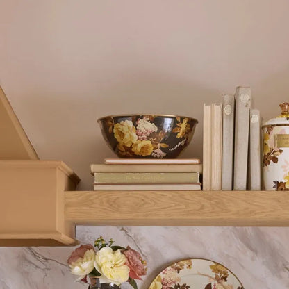 Wild Rose Brown Medium Everyday Bowl