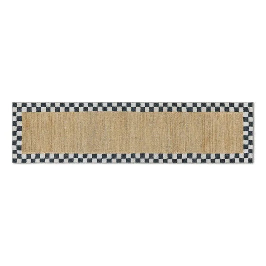 Naturals Check 2'6" x 10' Washable Runner