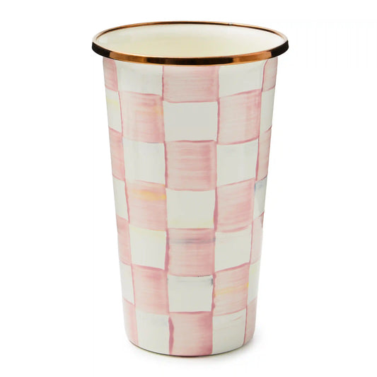 Violet Check 10 Ounce Tumbler