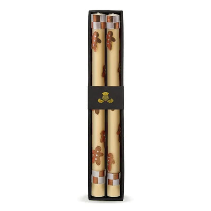 Gingerbread Dinner Candles, Set of 2