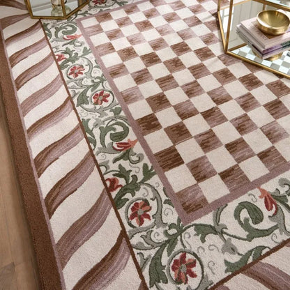 Mocha Check 8' x 10' Rug