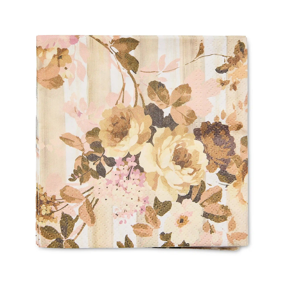 Sterling Check Cocktail Paper Napkins