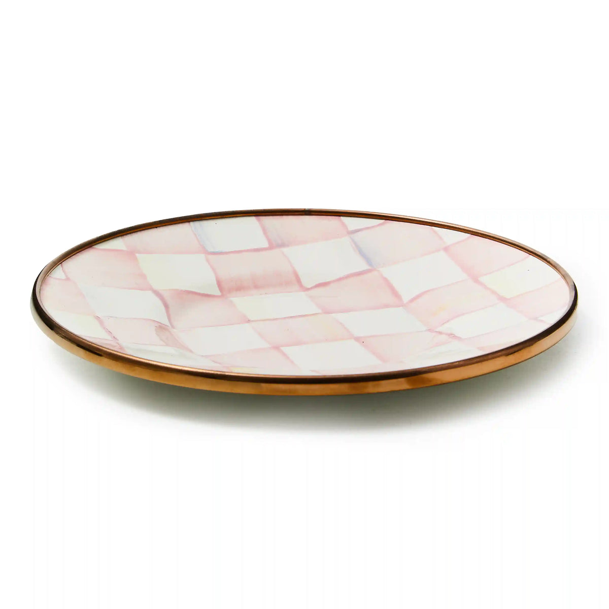 Violet Check Saucer
