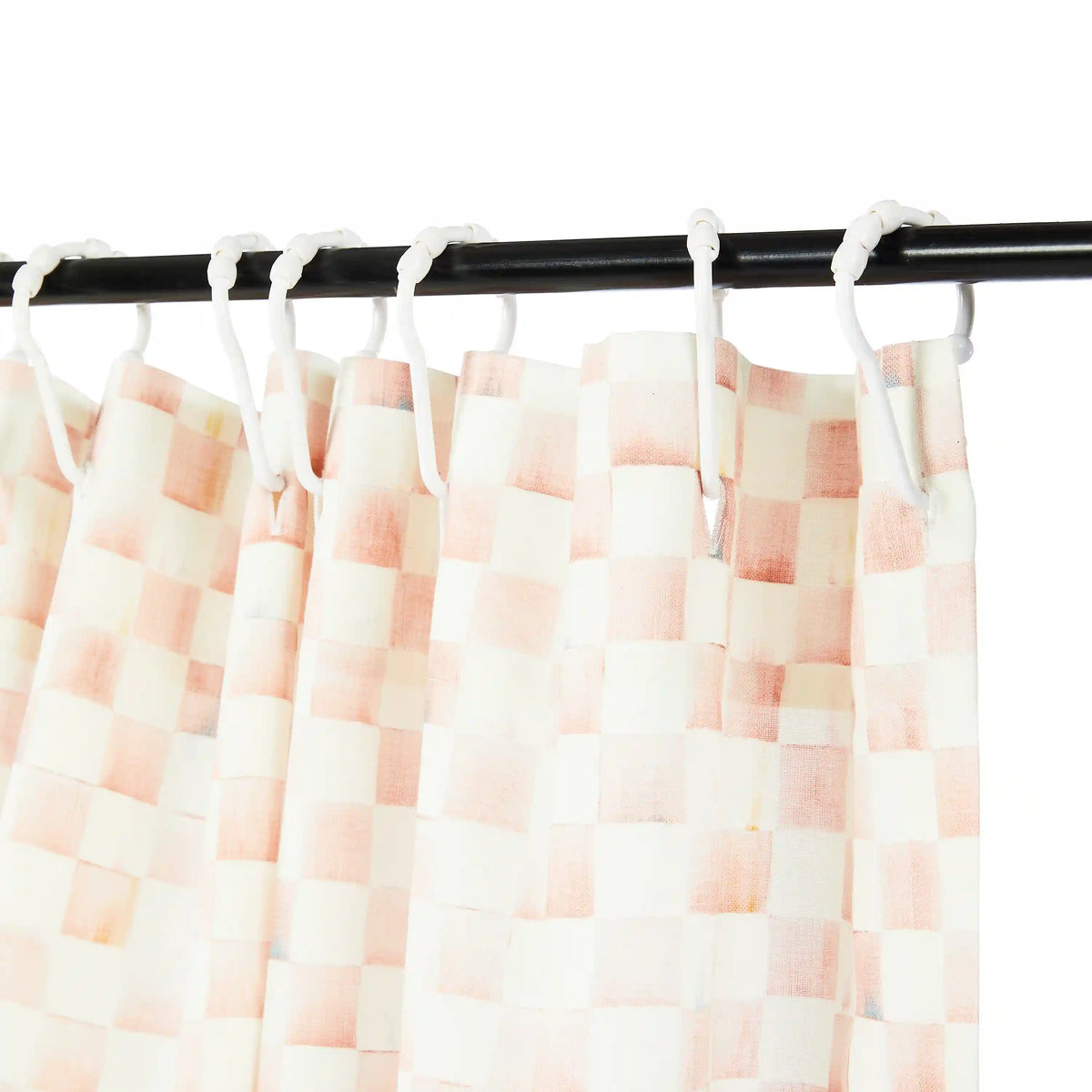 Violet Check Shower Curtain