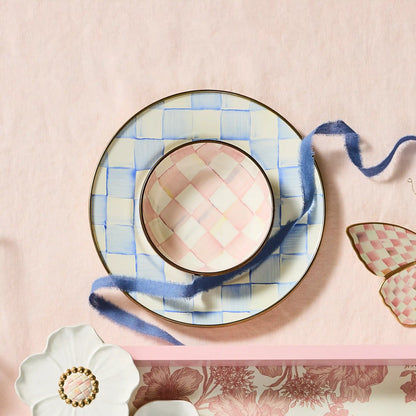 Violet Check Relish Dish