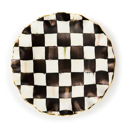 Courtly Check Ceramic Fluted Dinner Plate
