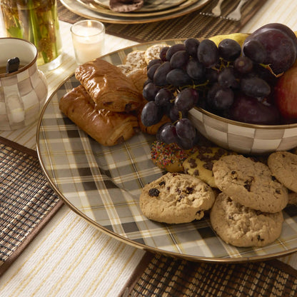 Tartan Mocha Serving Platter