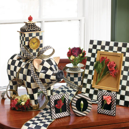 Royal Check Desk Clock