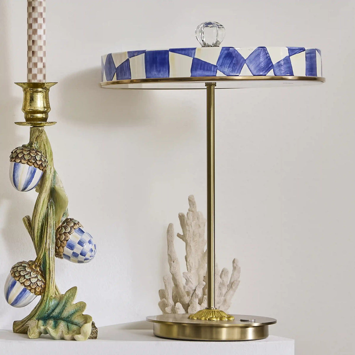 Sky Check LED Rechargeable Disk Table Lamp