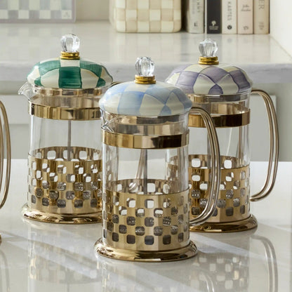 Mocha Check French Press