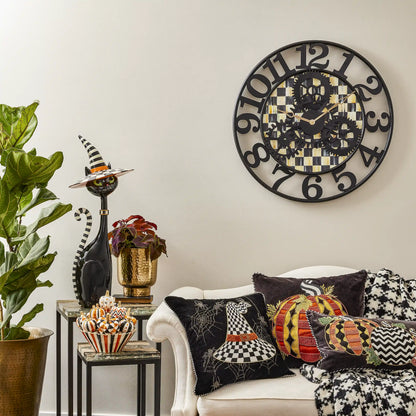 Courtly Check Small Farmhouse Wall Clock