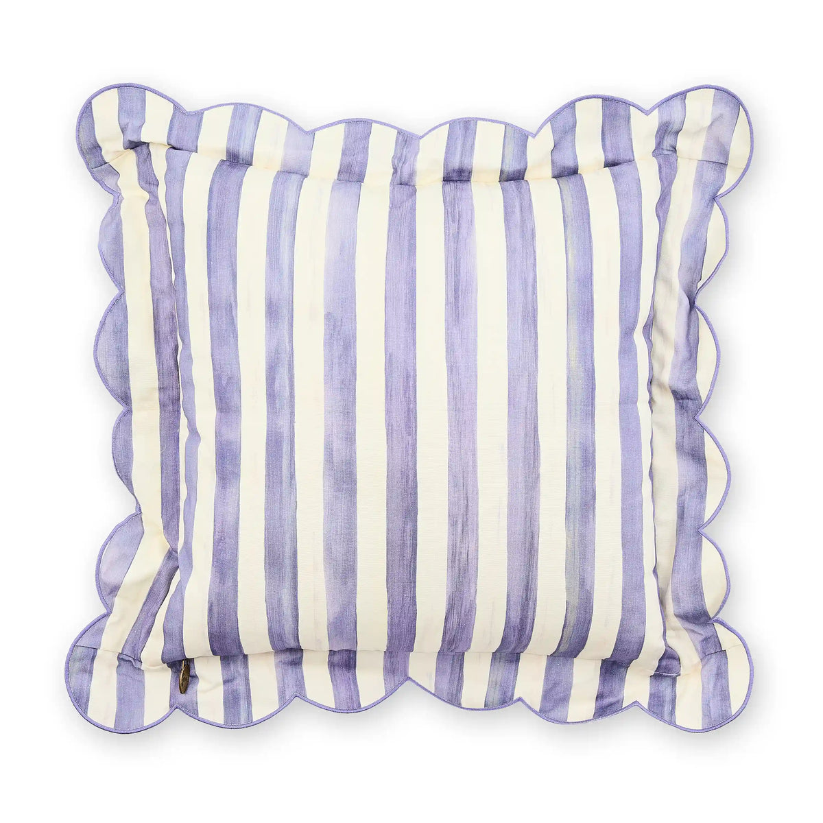 Mocha Check Reversible Scalloped Lumbar Throw Pillow