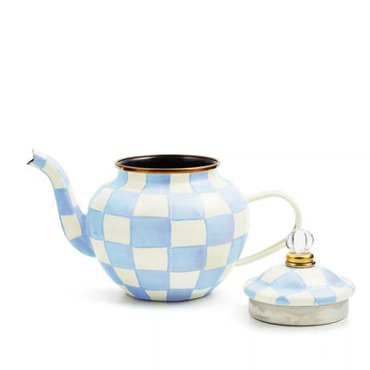 Mocha Check 4 Cup Teapot