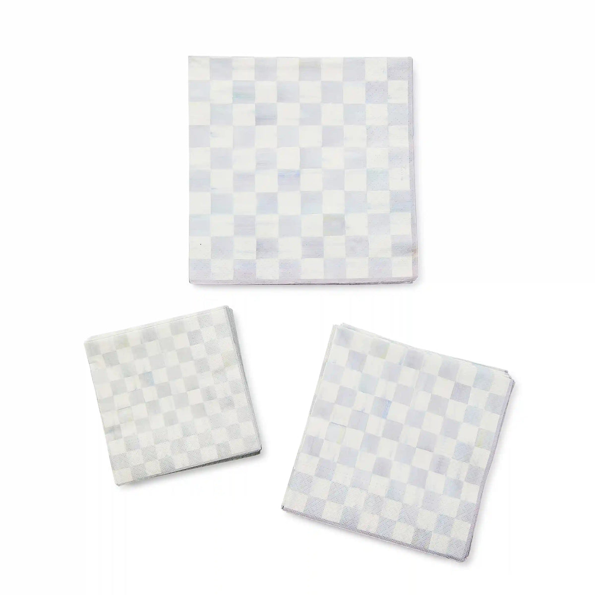 Emerald Check Cocktail Paper Napkins