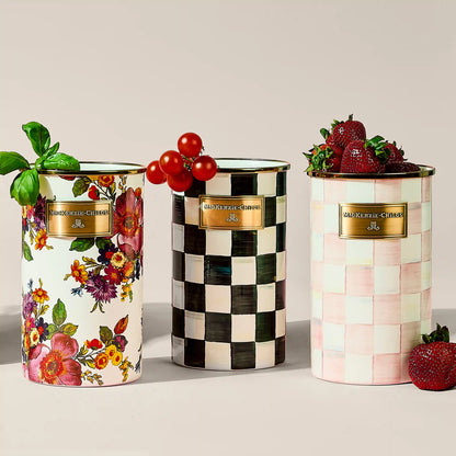 Sky Check Utensil Holder