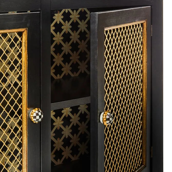 Courtly Criss-Cross Small Cabinet