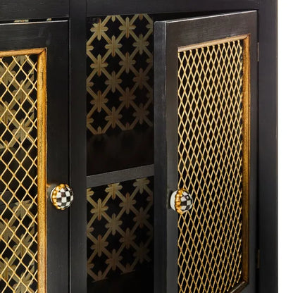 Courtly Criss-Cross Small Cabinet