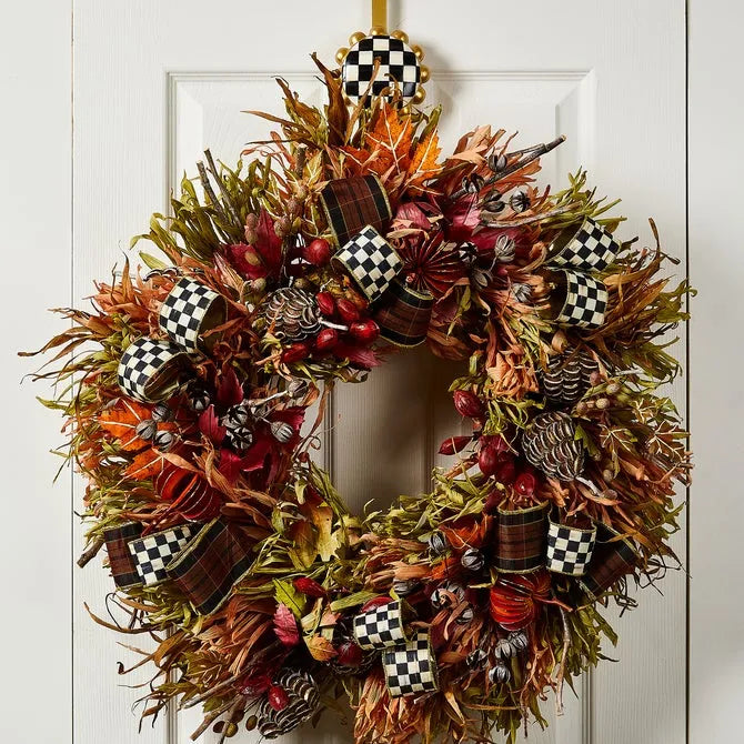 Courtly Check Wreath Hanger