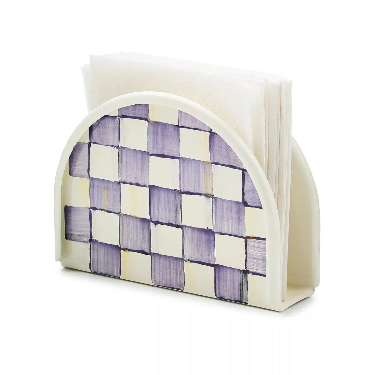 Rosy Check Napkin Holder