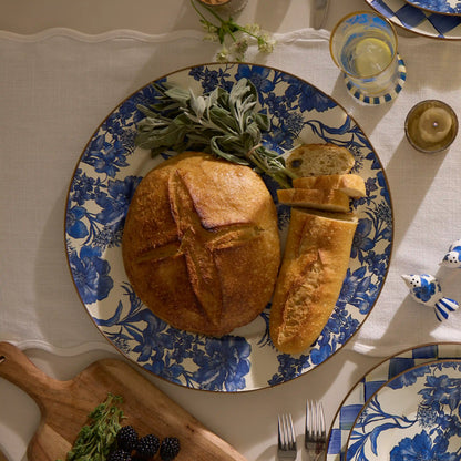 Wild Rose White Serving Platter