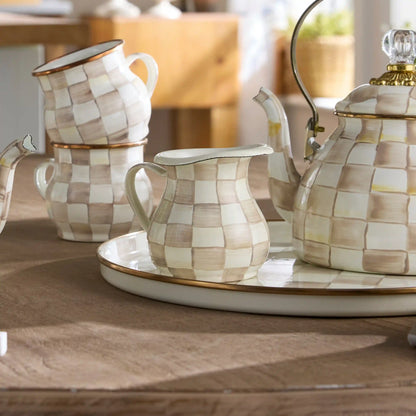 Sterling Check Creamer
