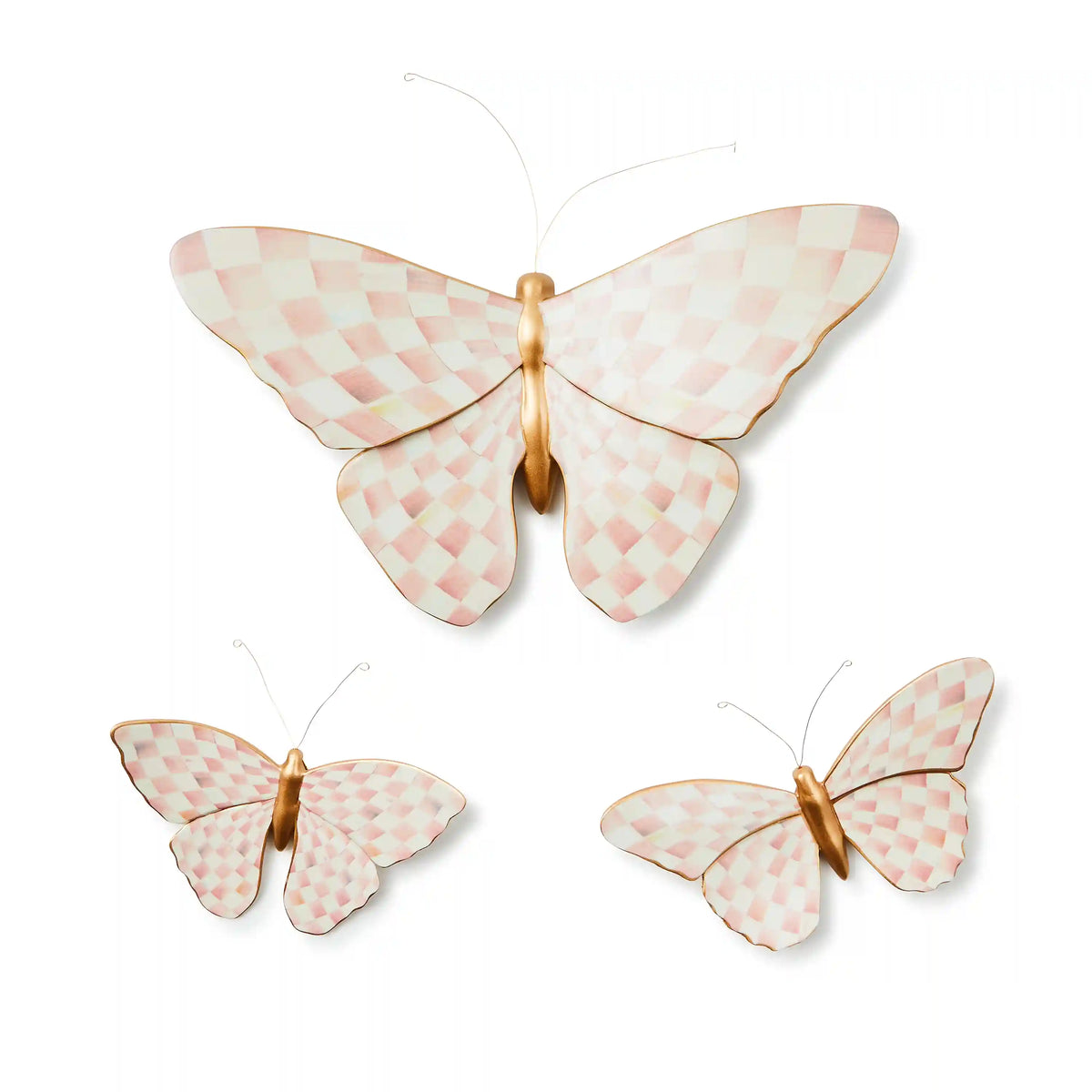 Violet Butterfly Wall Decor Duo