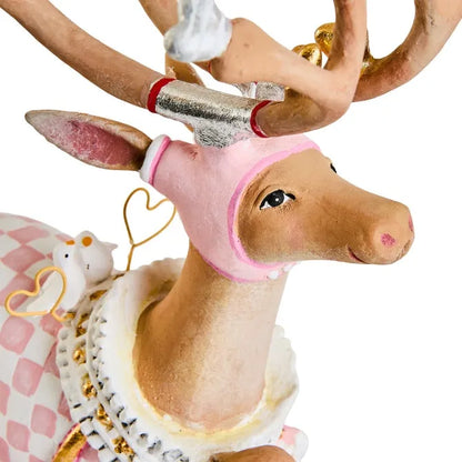 Patience Brewster Dash Away Sitting Cupid Reindeer Figure