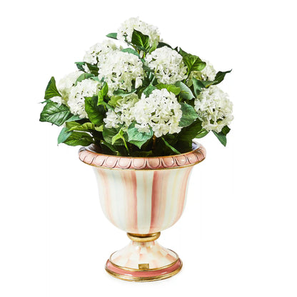 Mocha Check Pedestal Urn