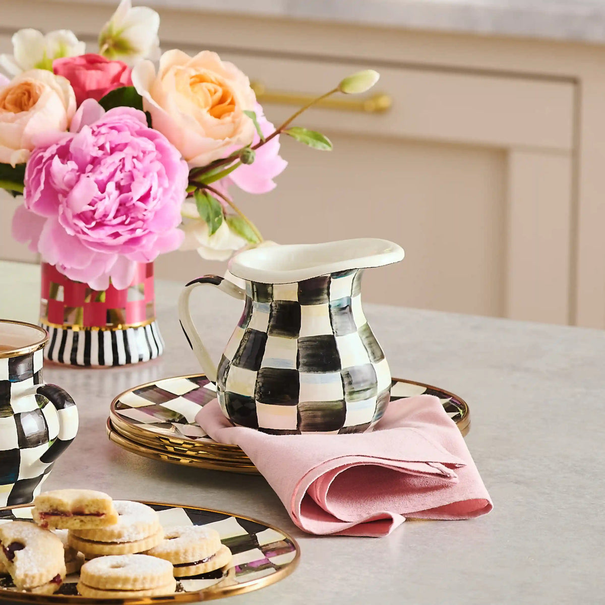 Sterling Check Creamer