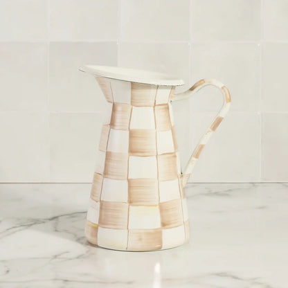 Mocha Check Medium Practical Pitcher