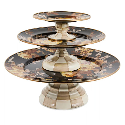 Wild Rose White Mini Pedestal Platter