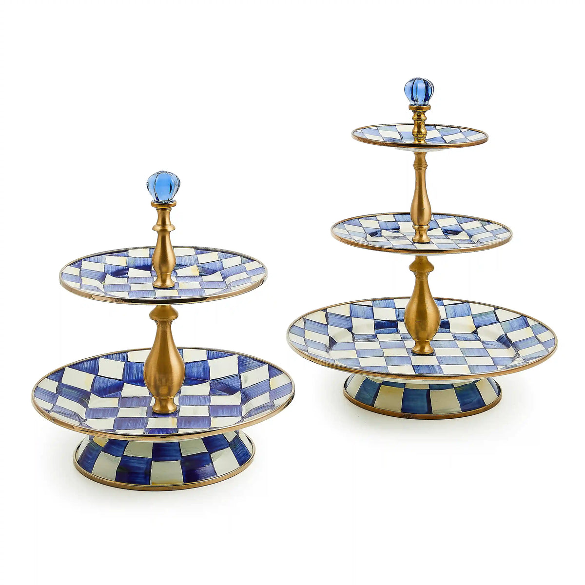 Royal Check Two Tier Sweet Stand