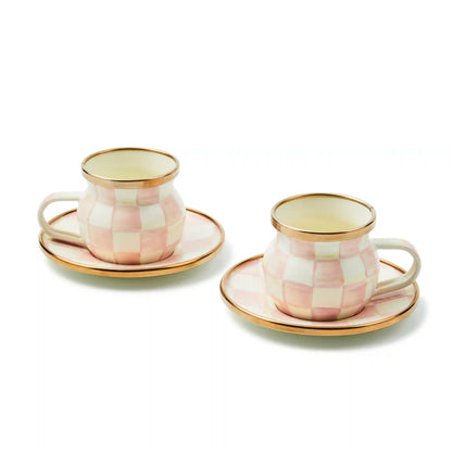 Courtly Check Espresso Cup & Saucer Set