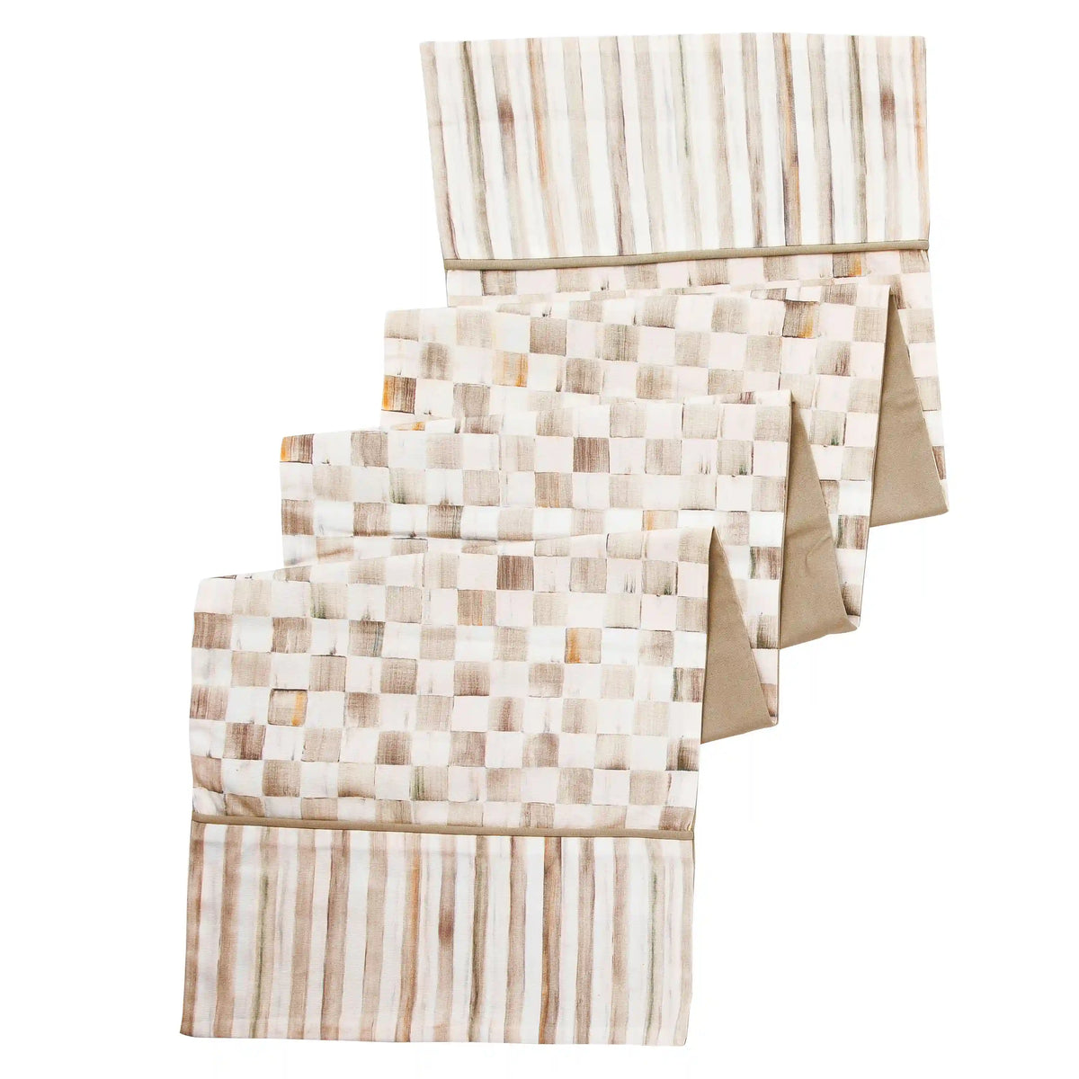 Violet Check Table Runner